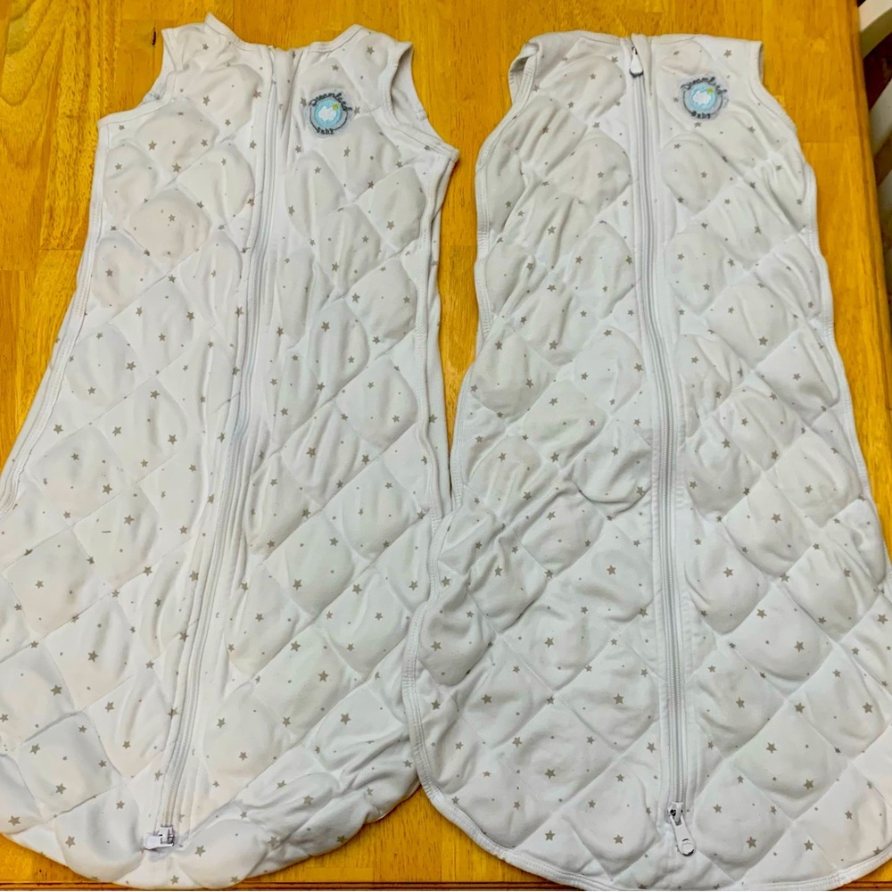 TWO Dreamland Sleep Sacks Size Medium (6-12 months)